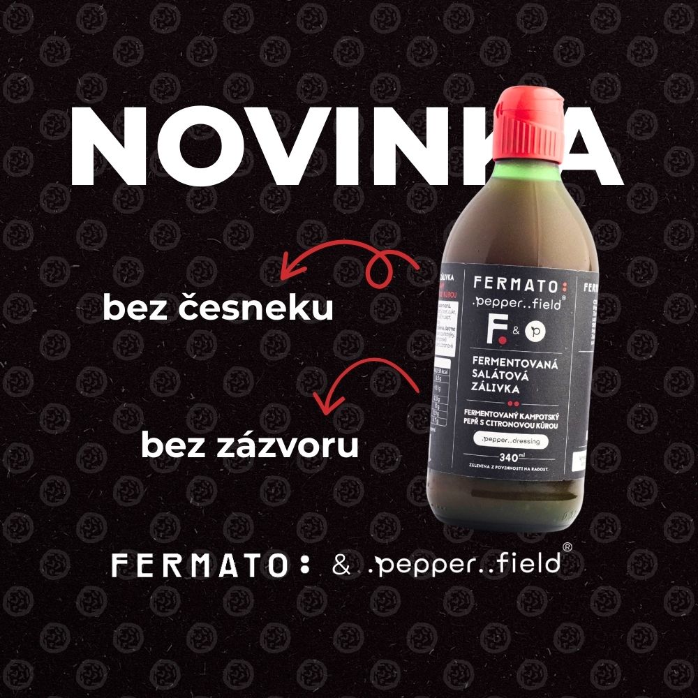 Oznámení o novince: zálivka s příchutí fermentovaného pepře a citronovou kůrou