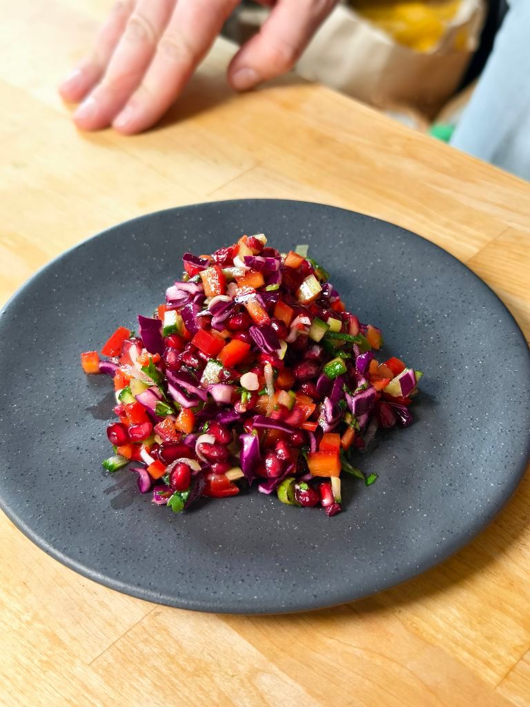 Gránátalmás saláta