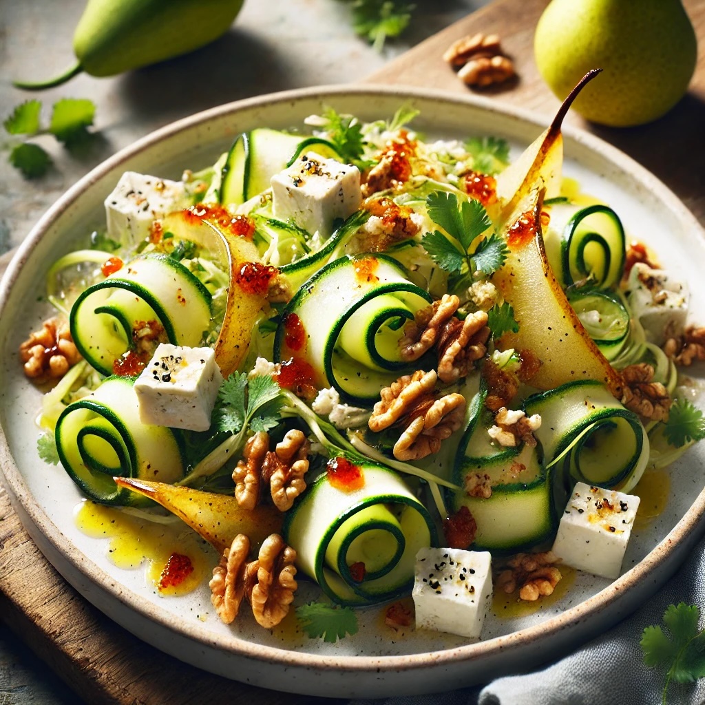 Cukkinisaláta hús mellé