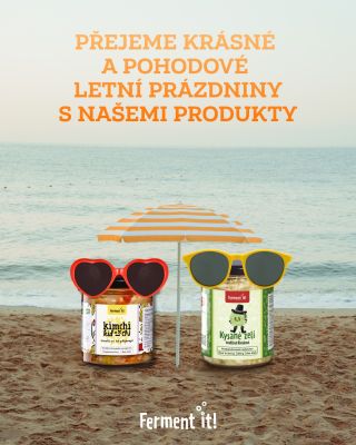 Za Ferment it vám přejeme krásné a pohodové prázdniny, ideálně ve společnosti našich produktů 🥬😎