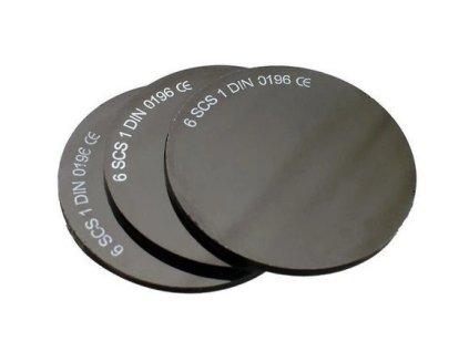 sklo do zvaracskych okuliarov tmave okruhle