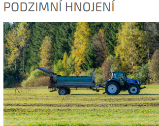 Podzimní hnojení
