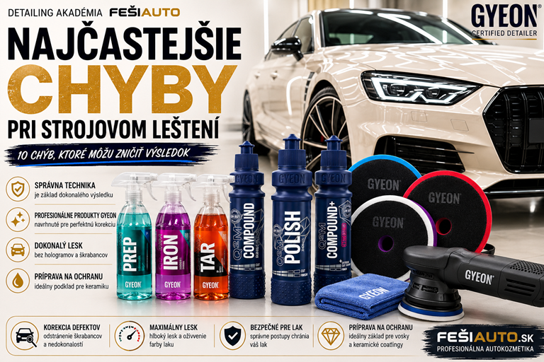 Najčastejšie chyby pri strojovom leštení