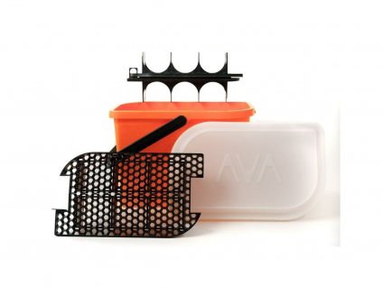 AVA Car Care Bucket Orange detailingové vedro s kompletním setom