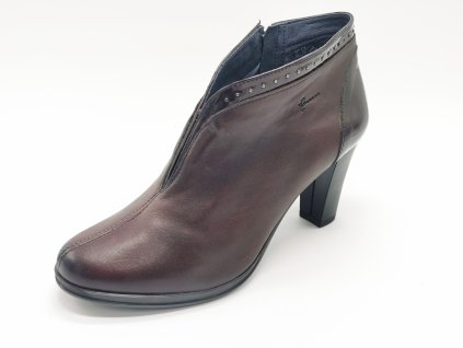 Kotníkové čižmy D 7208 bordo