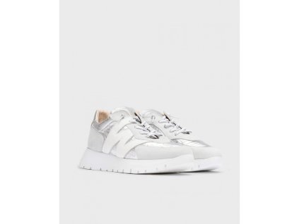 Tenisky Wonders A-2464 blanco plata