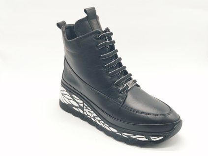 Členková zimná obuv P075 KS01 black
