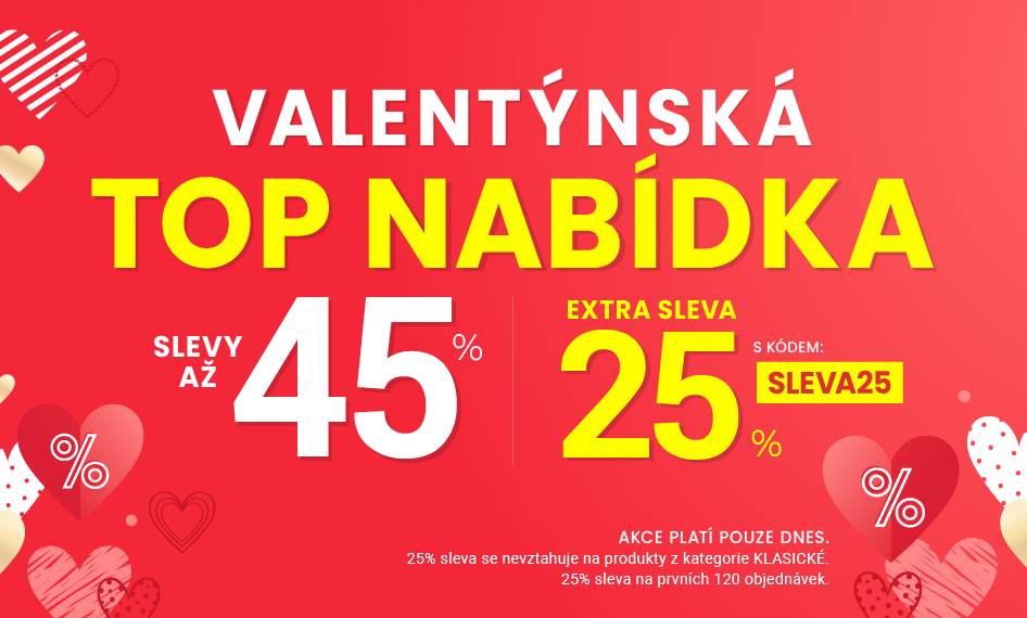 Slevy až 45 % + navíc 25 %