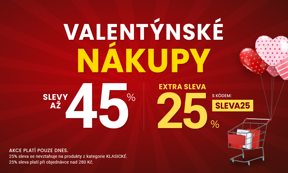 Slevy až 45 % + navíc 25 %