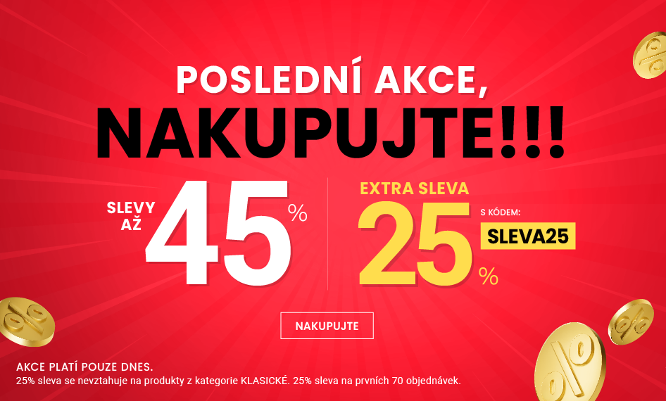 Sleva 45 % + navíc 25 %