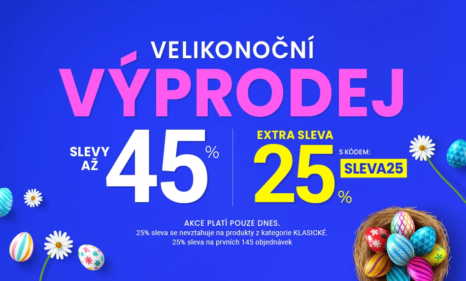 Slevy až 45 % + navíc 25 %