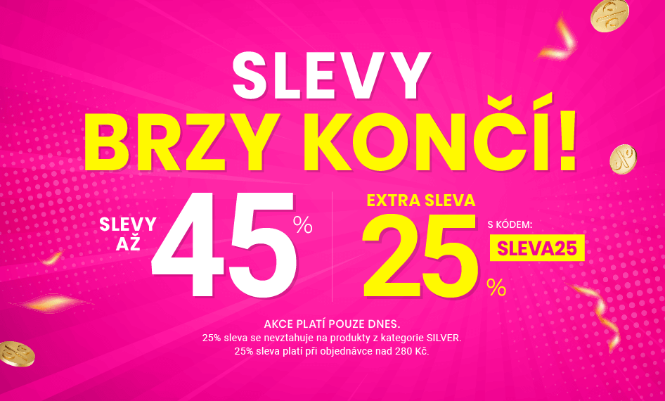 Slevy až 45 % + navíc 25 %