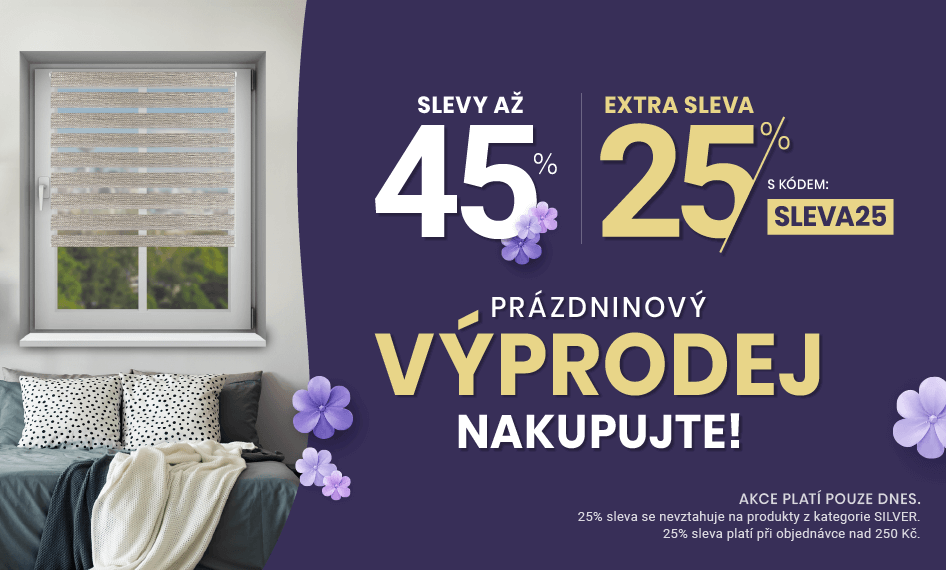 Slevy až 45 % + navíc 25 %