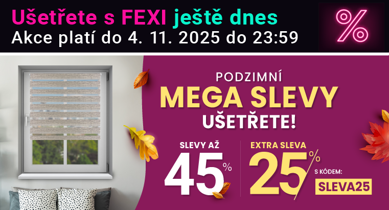 Slevy až 45 % + navíc 25 %