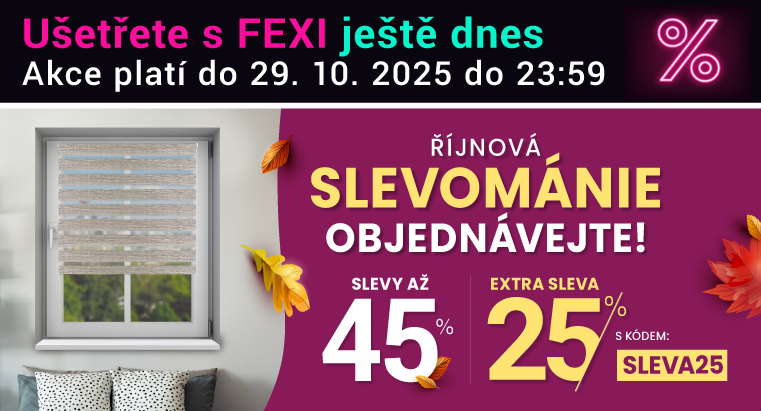 Slevy až 45 % + navíc 25 %