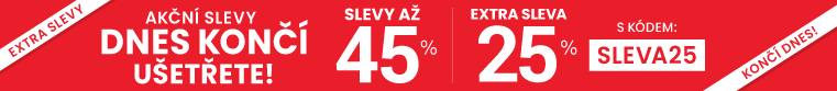 Slevy až 45 % + navíc 25 %