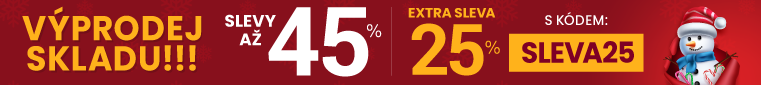 Slevy až 45 % + navíc 25 %