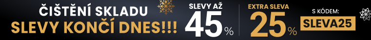 Slevy až 45 % + navíc 25 %