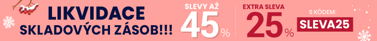 Slevy až 45 % + navíc 25 %