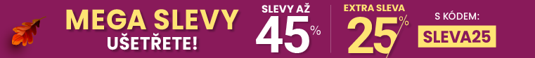 Slevy až 45 % + navíc 25 %