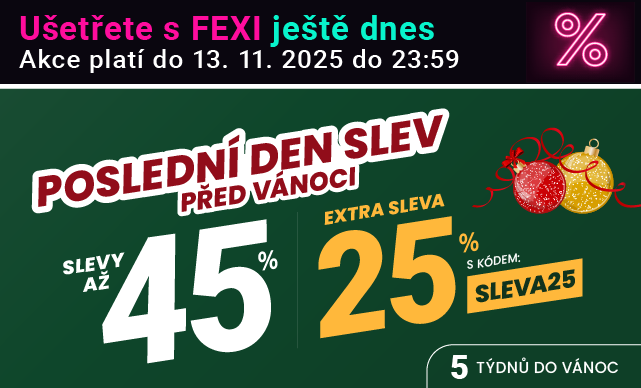 Slevy až 45 % + navíc 25 %