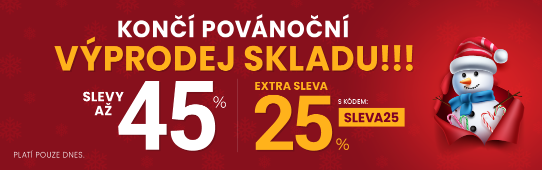 Slevy až 45 % + navíc 25 %
