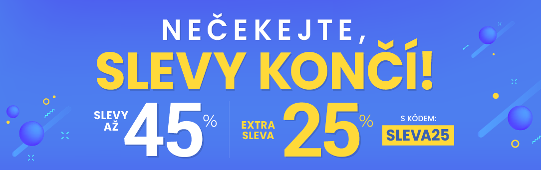 Slevy až 45 % + navíc 25 %