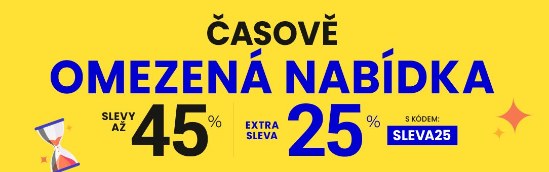 Slevy až 45 % + navíc 25 %