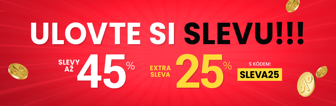 Slevy až 45 % + navíc 25 %
