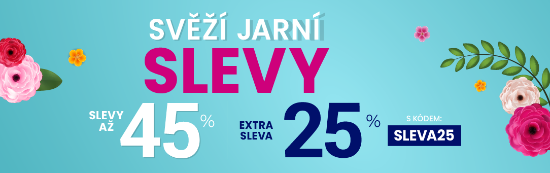 Slevy až 45 % + navíc 25 %