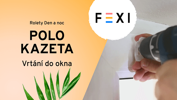 POLO kazeta - Montáž s vrtáním na okno