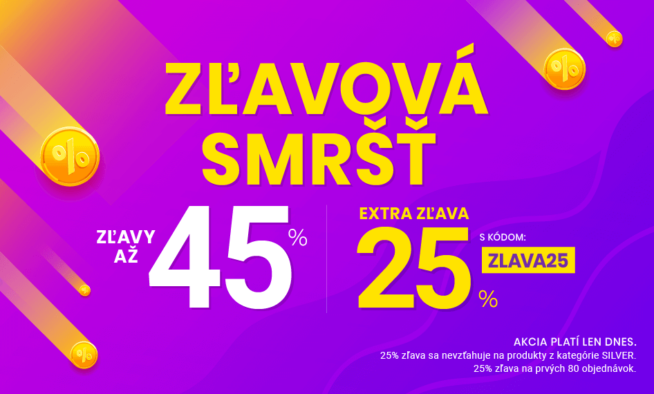 Zľavy až 45 % + naviac zľava 25 %