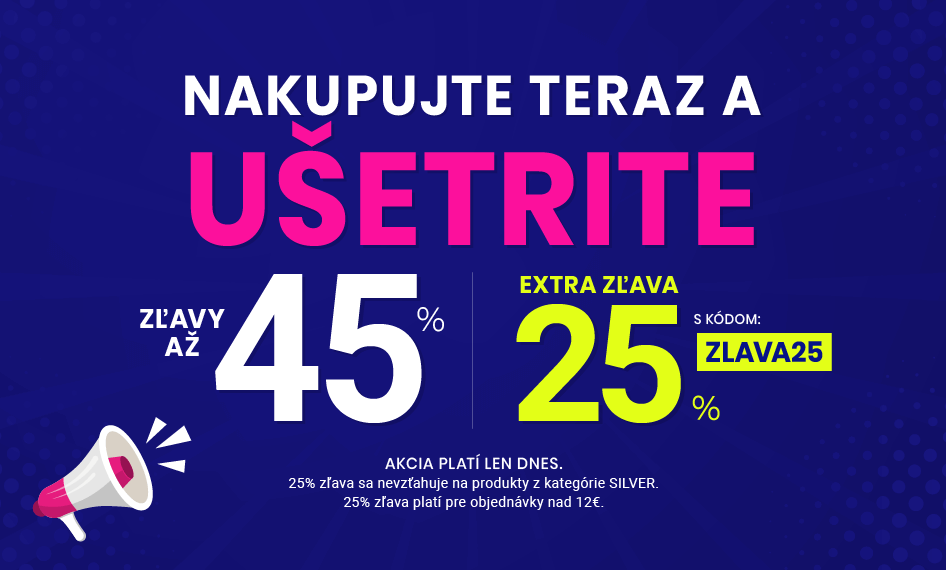 Zľavy až 45 % + naviac zľava 25 %