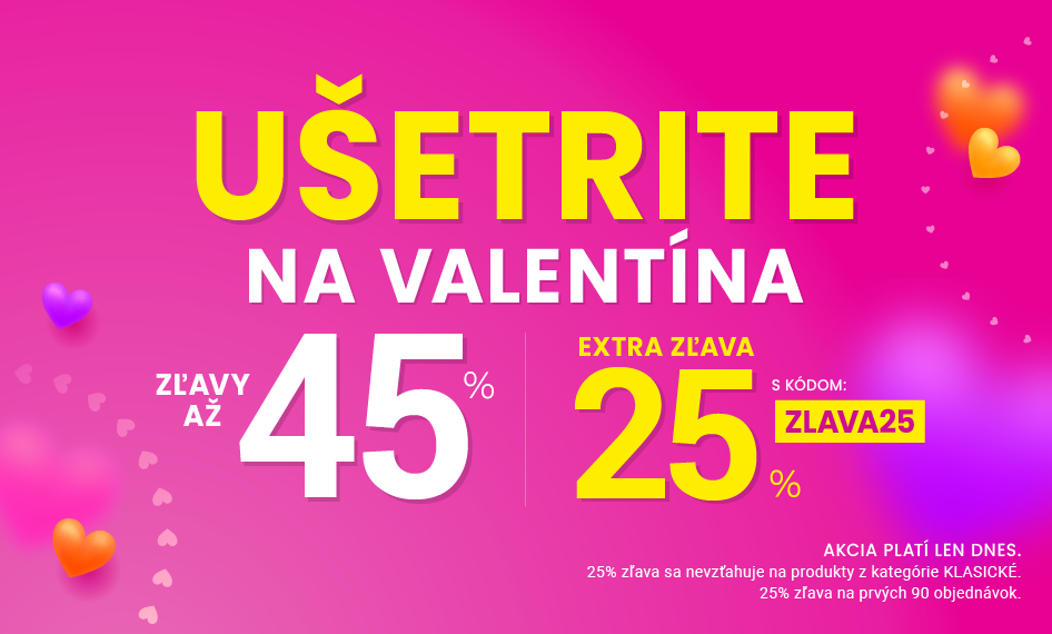 Zľavy až 45 % + Naviac zľava 25 %