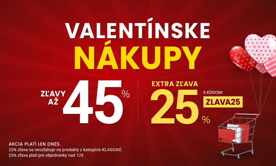 Zľavy až 45 % + naviac zľava 25 %