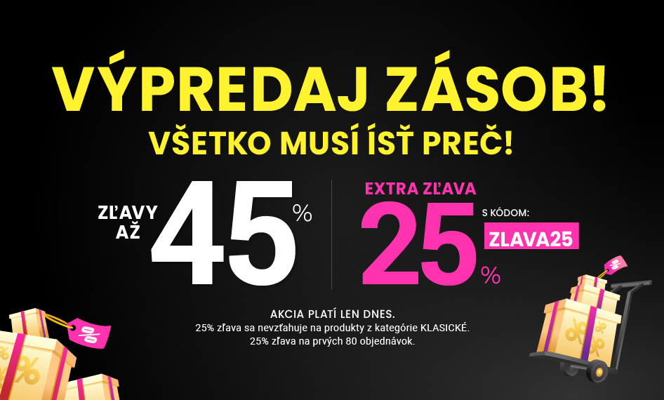 Zľavy až 45 % + naviac zľava 25 %