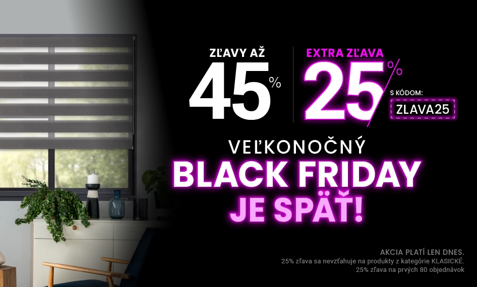 Zľavy až 45 % + naviac zľava 25 %