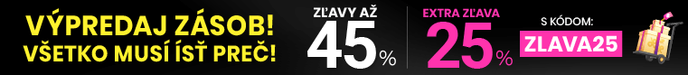 Zľavy až 45 % + naviac zľava 25 %