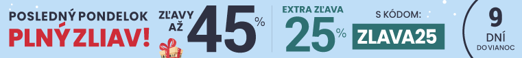 Zľavy až 45 % + naviac zľava 25 %