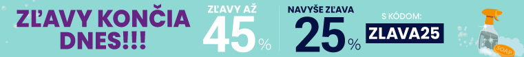 Zľavy až 45 % + naviac zľava 25 %