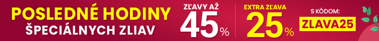 Zľavy až 45 % + naviac zľava 25 %