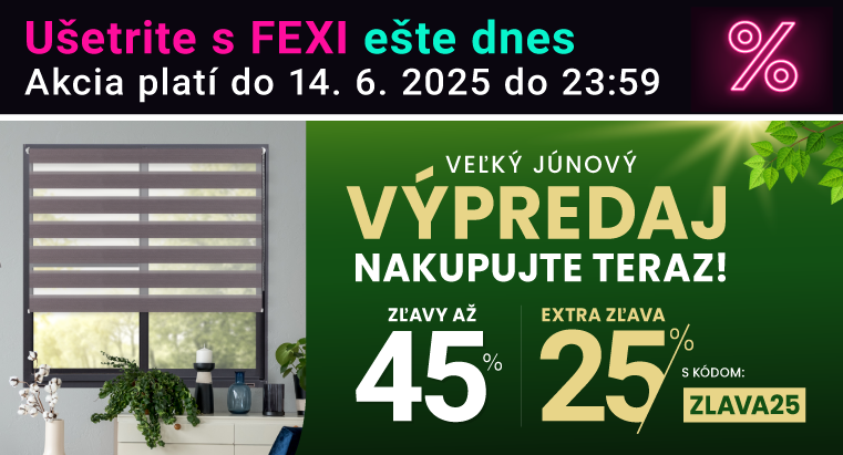 Zľavy až 45 % + naviac zľava 25 %