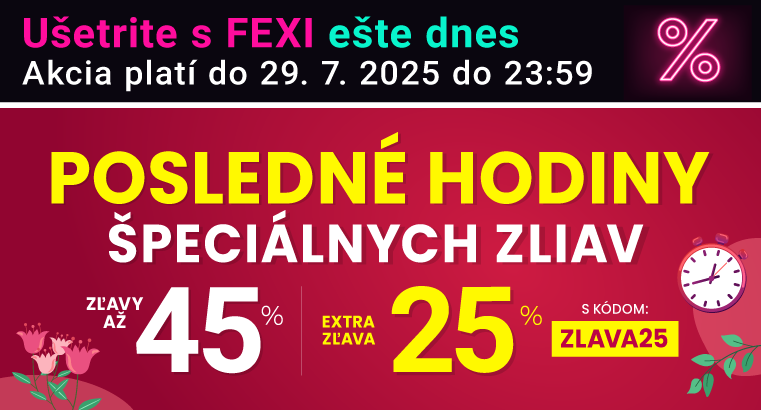Zľavy až 45 % + naviac zľava 25 %