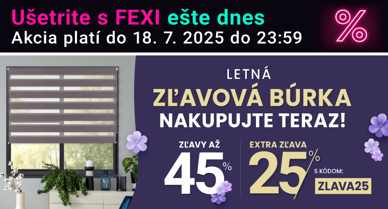 Zľavy až 45 % + naviac zľava 25 %