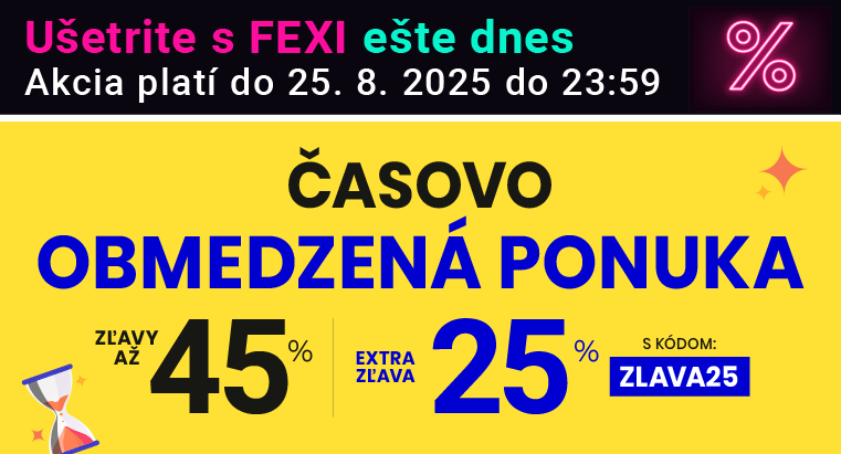 Zľavy až 45 % + naviac zľava 25 %