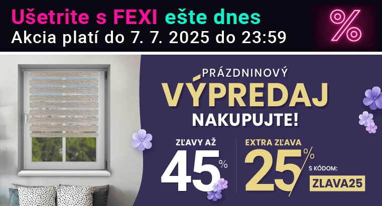 Zľavy až 45 % + naviac zľava 25 %