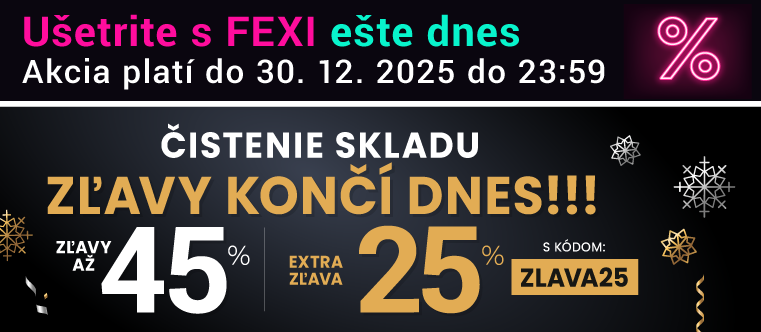 Zľavy až 45 % + naviac zľava 25 %