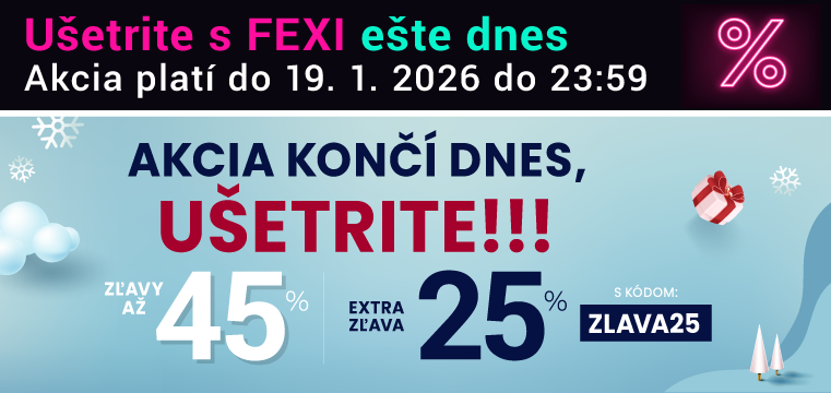 Zľavy až 45 % + naviac zľava 25 %