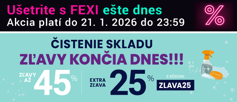 Zľavy až 45 % + naviac zľava 25 %