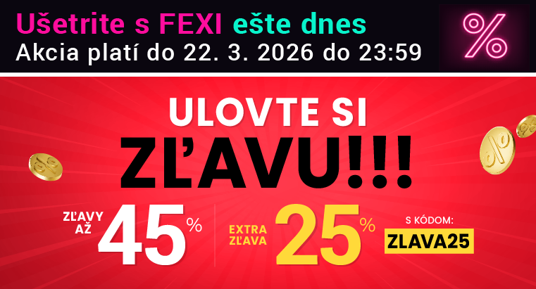 Zľavy až 45 % + naviac zľava 25 %
